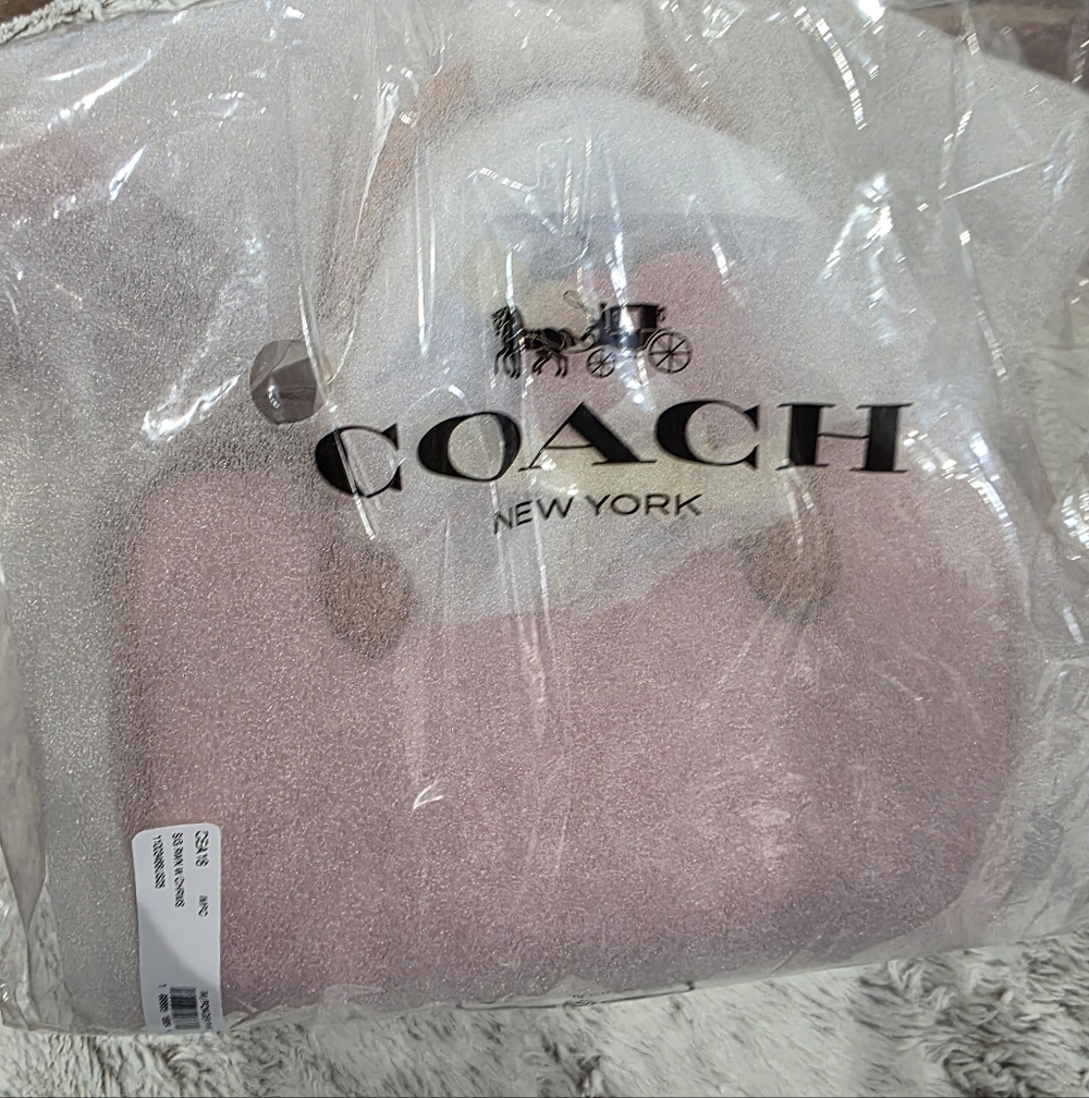 NWT- Coach Powder Pink Medium Rowan